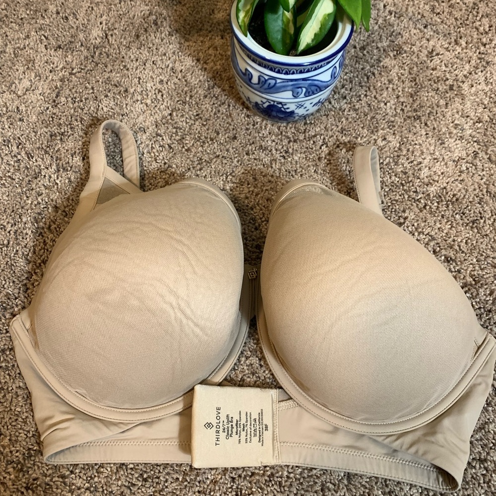 ThirdLove 38DDD 38F classic uplift plunge bra